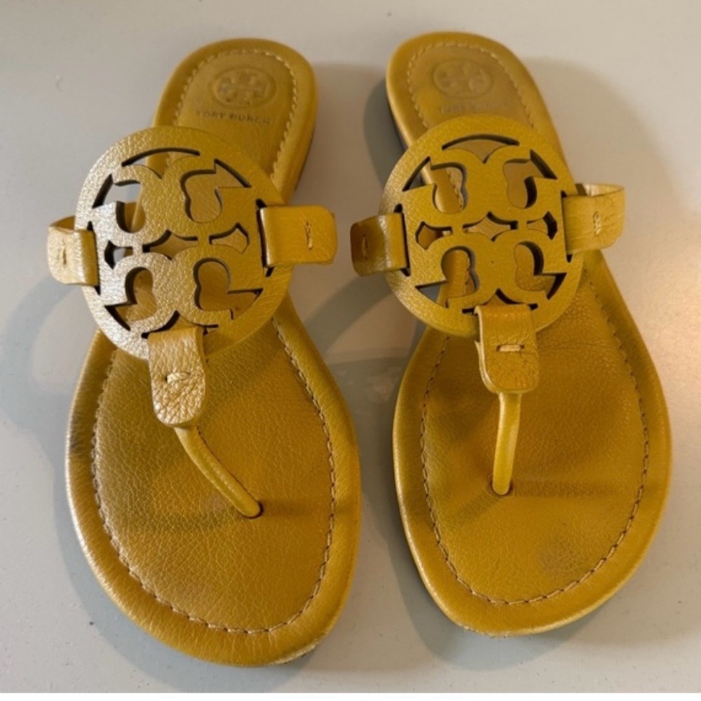 Tory Burch MILLER Logo Thong Sandals size 6.5